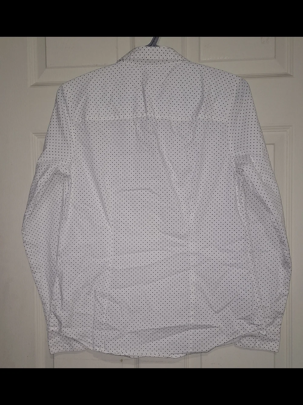 H&M White Blouse with Black Microdot Print - Picture 2 of 7